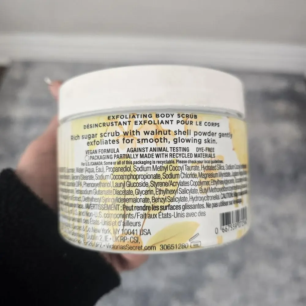 Victoria's Secret Pineapple & Shea Glow Exfoliating Body Scrub 13 Oz Vegan New